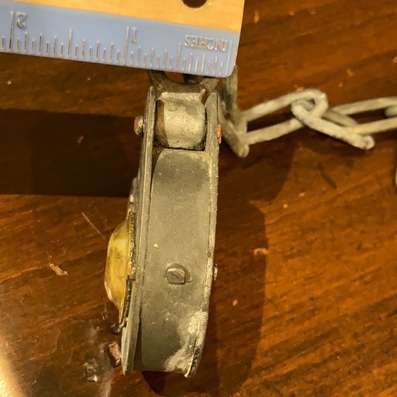 Vintage Reproduction of Antique PADLOCK with skeleton key & chain, lock replica - Picture 9 of 10